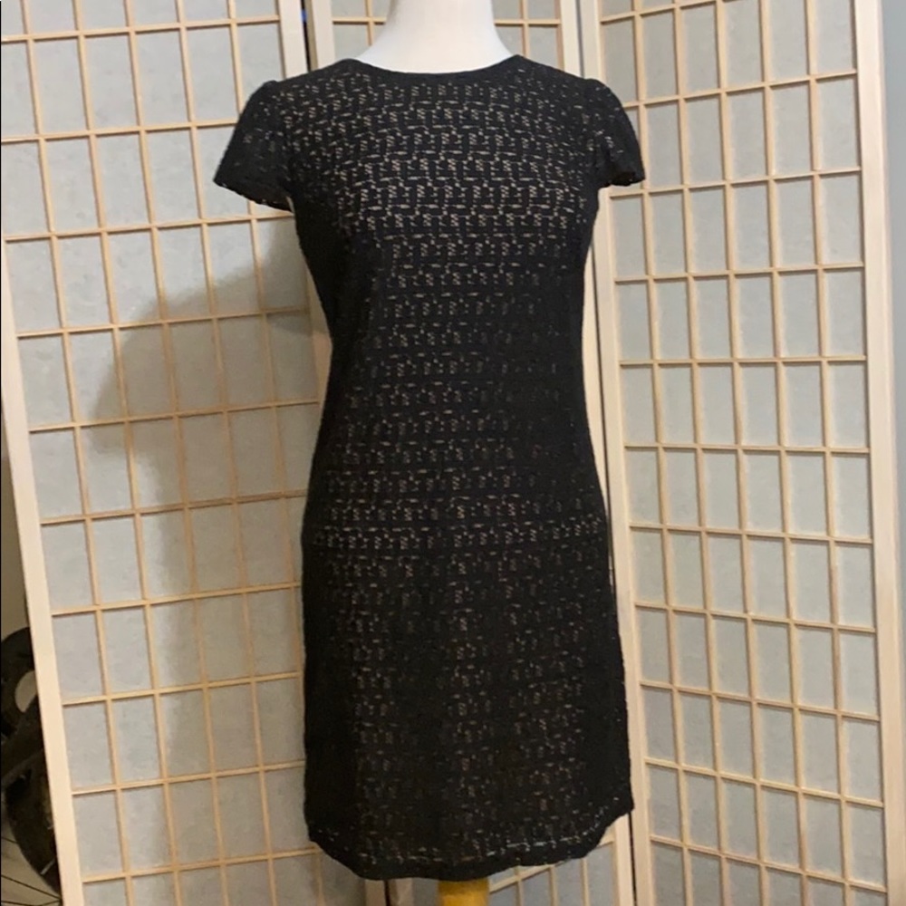 Suri Chin Black Lace Cocktail Dress (Fully Lined)